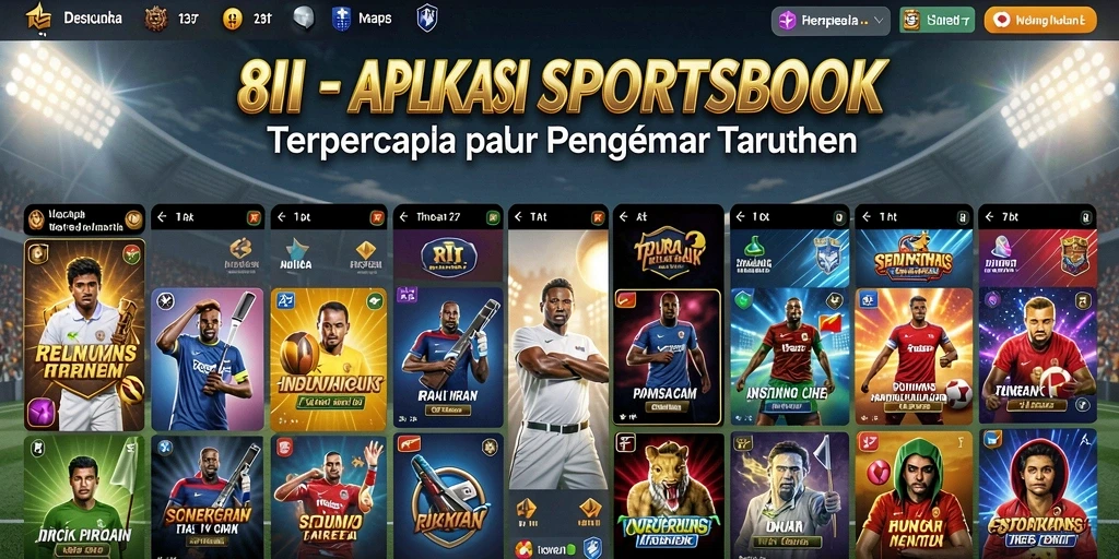 Tampilan gameplay 8II saat memasang taruhan pada pertandingan olahraga.