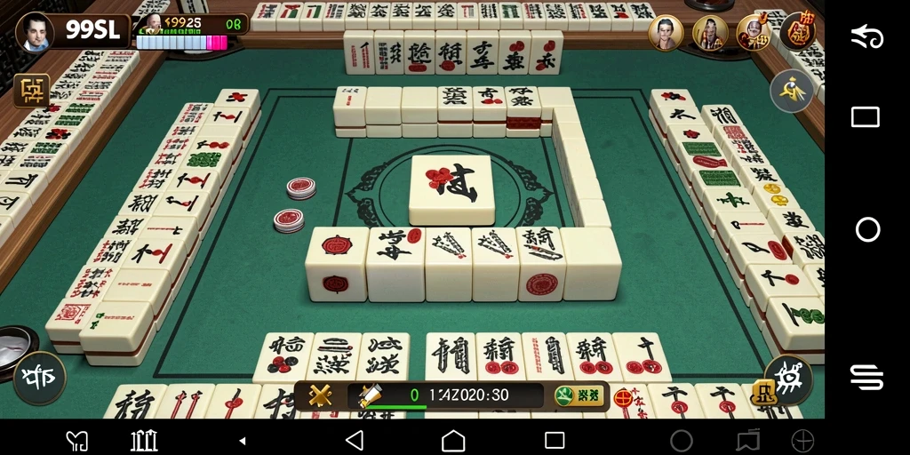 Tampilan gameplay seru dari 99SL yang penuh tantangan Mahjong.