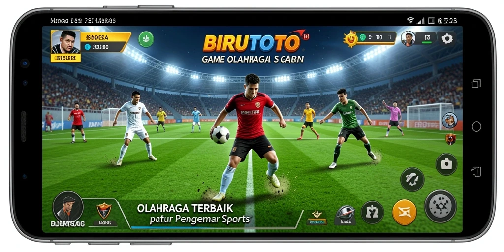 Screenshot gameplay BIRUTOTO yang menampilkan aksi olahraga seru.