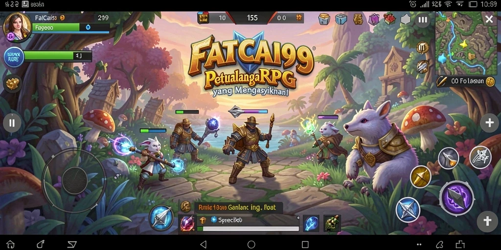 Tampilan gameplay yang menakjubkan dari FATCAI99 dalam dunia RPG.