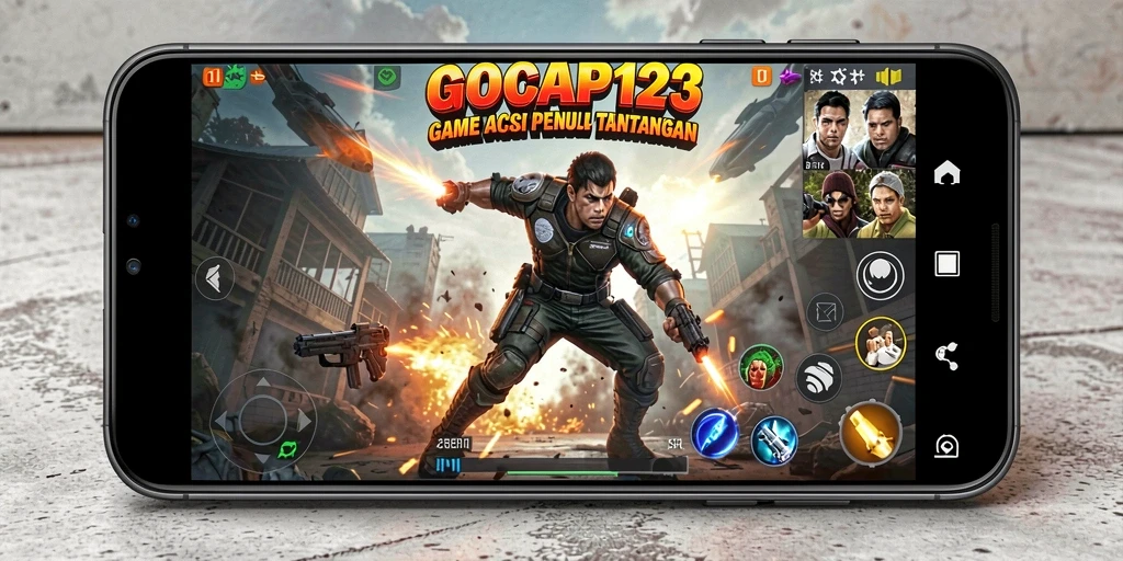 Screenshot utama GOCAP123 menampilkan aksi mendebarkan dalam gameplay.