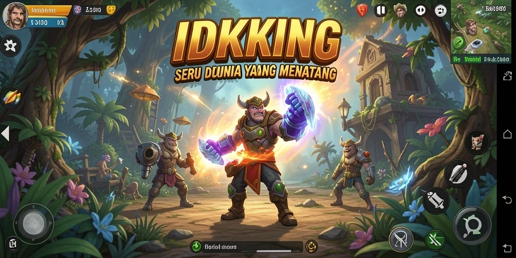 Gameplay seru dari IDRKING dengan aksi petualangan yang menegangkan.