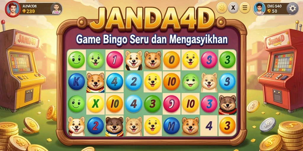 Screenshot gameplay JANDA4D menampilkan aksi seru permainan Bingo.