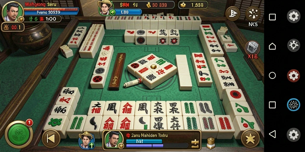 Screenshot JKTOK menunjukkan gameplay Mahjong yang menantang dan menyenangkan.