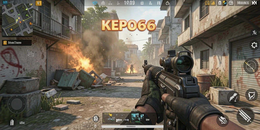Tampilan gameplay KEPO66 dengan aksi yang mendebarkan.