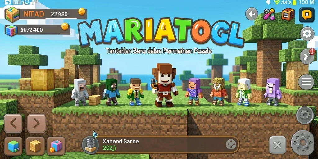 Tampilan gameplay <strong>MARIATOGL</strong> yang seru dan penuh tantangan.