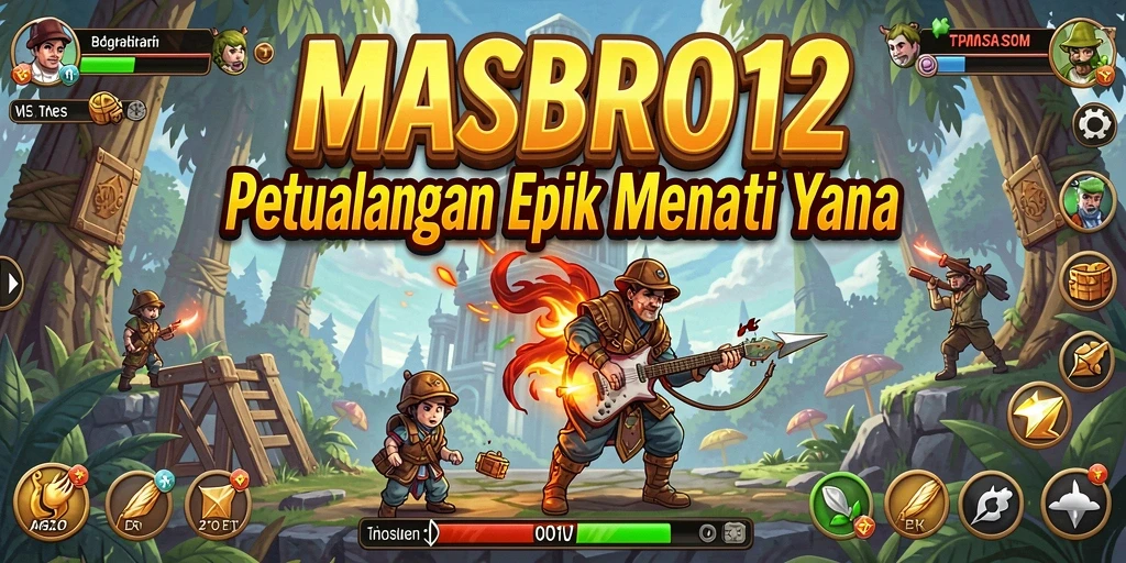 Tampilkan gameplay seru MASBRO12 dalam dunia petualangan.