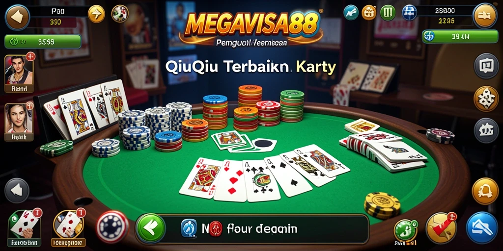 Tampilan gameplay seru di MEGAVISA88 saat bermain QiuQiu.