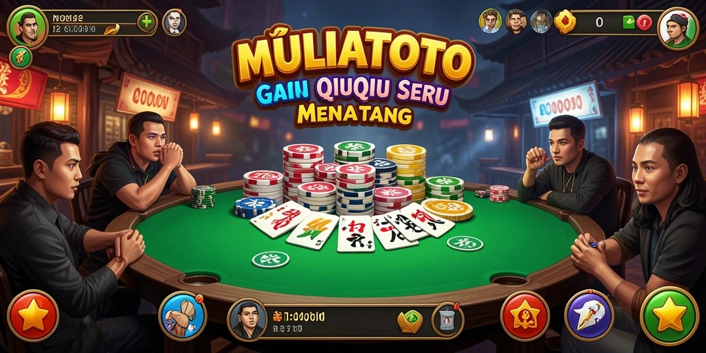 Tampilan gameplay seru dari game QiuQiu MULIATOTO.