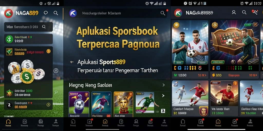 Tampilan gameplay menarik NAGA889 dengan fitur Sportsbook.