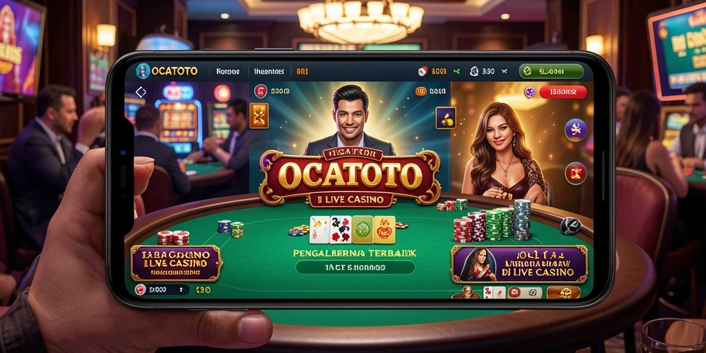 Gameplay Live Casino yang mendebarkan di OCATOTO.