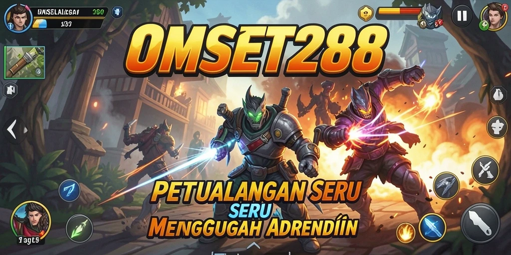 Screenshot gameplay OMSET288 dengan latar petualangan yang menakjubkan.