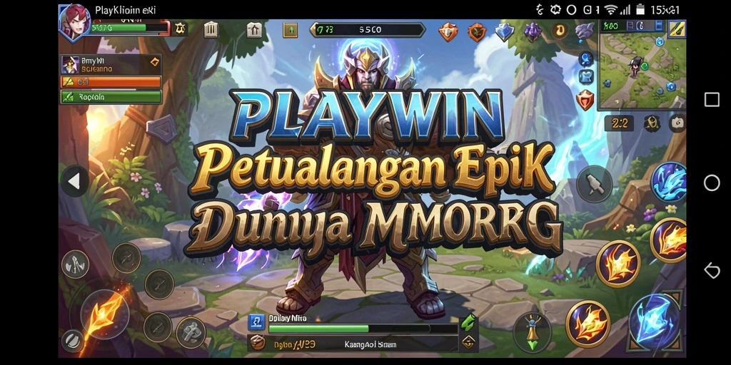 Tampilan gameplay seru dalam dunia fantasi MMORPG PLAYWIN.