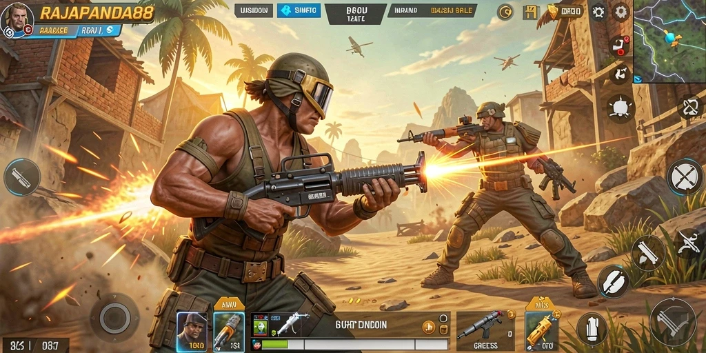 Tangkapan layar dari gameplay mendebarkan dalam RAJAPANDA88.