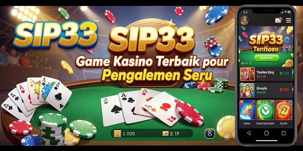Tampilan menarik dari permainan kasino SIP33 yang seru dan mengasyikkan.