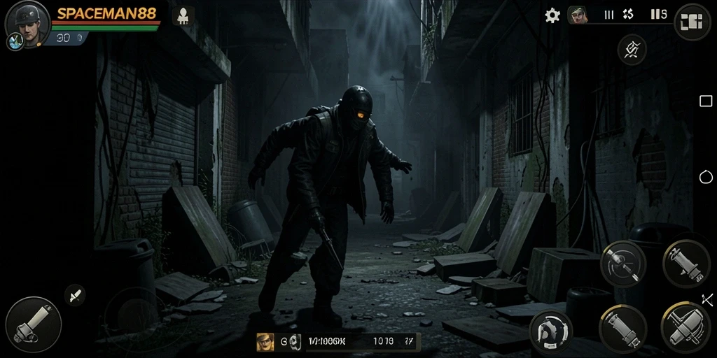 Gameplay menyeramkan di SPACEMAN88 dengan makhluk mengerikan.