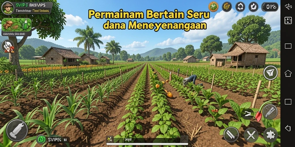 Gambaran permainan SVIP5 dengan aktivitas bertani.